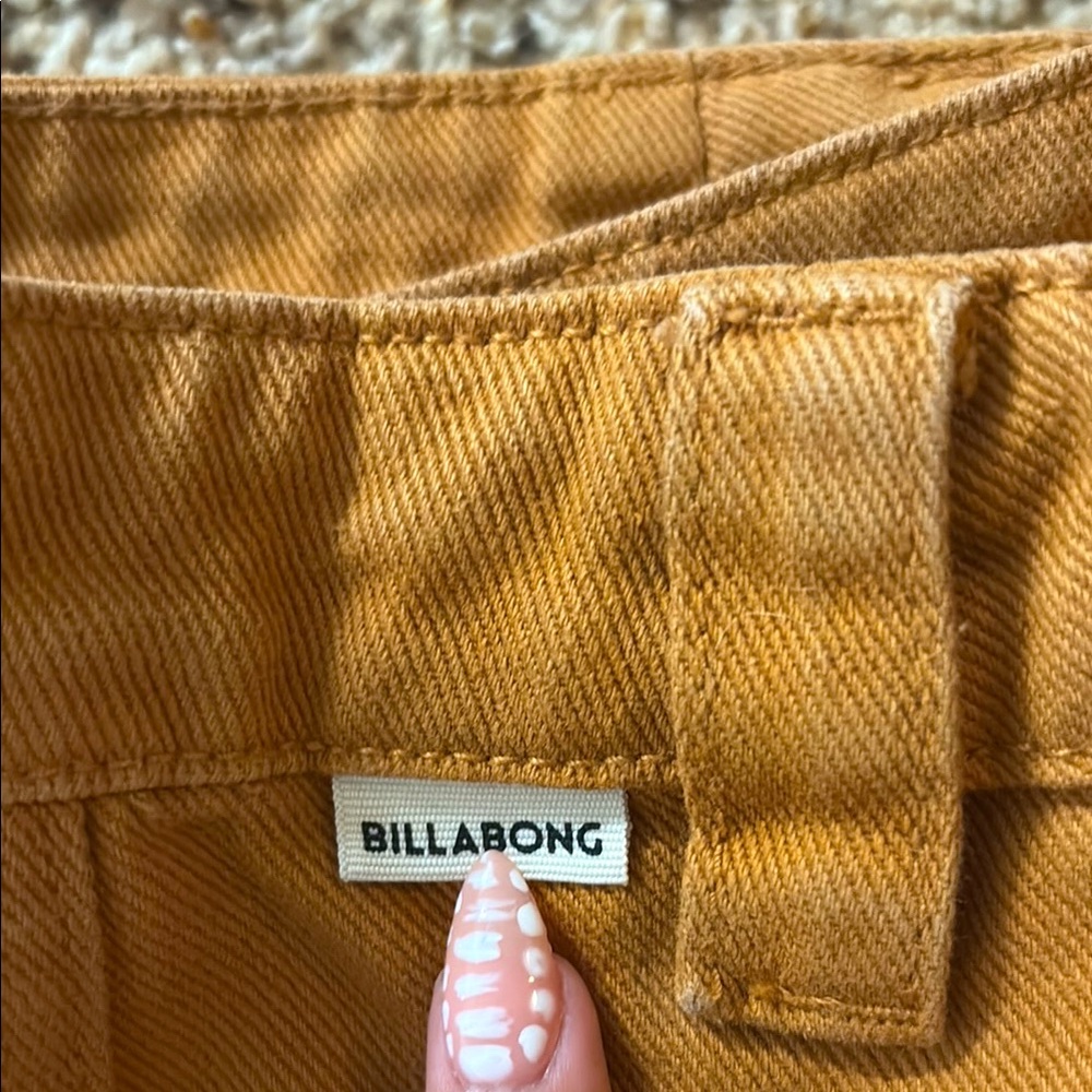 Billabong Tan Wide Leg Cargo Pants